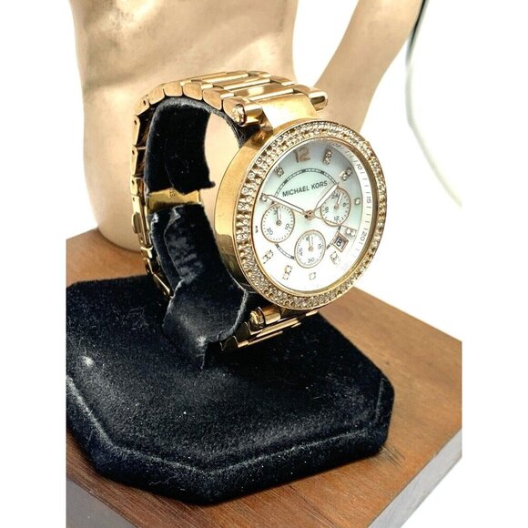 Michael Kors Women's Watch MK5491 Parker Quartz Chronograph Rose Gold Steel USED - Picture 14 of 14